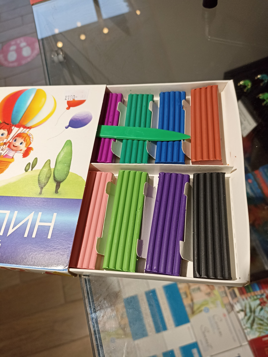 Пластилин 12 цветов, "Луч", Россия