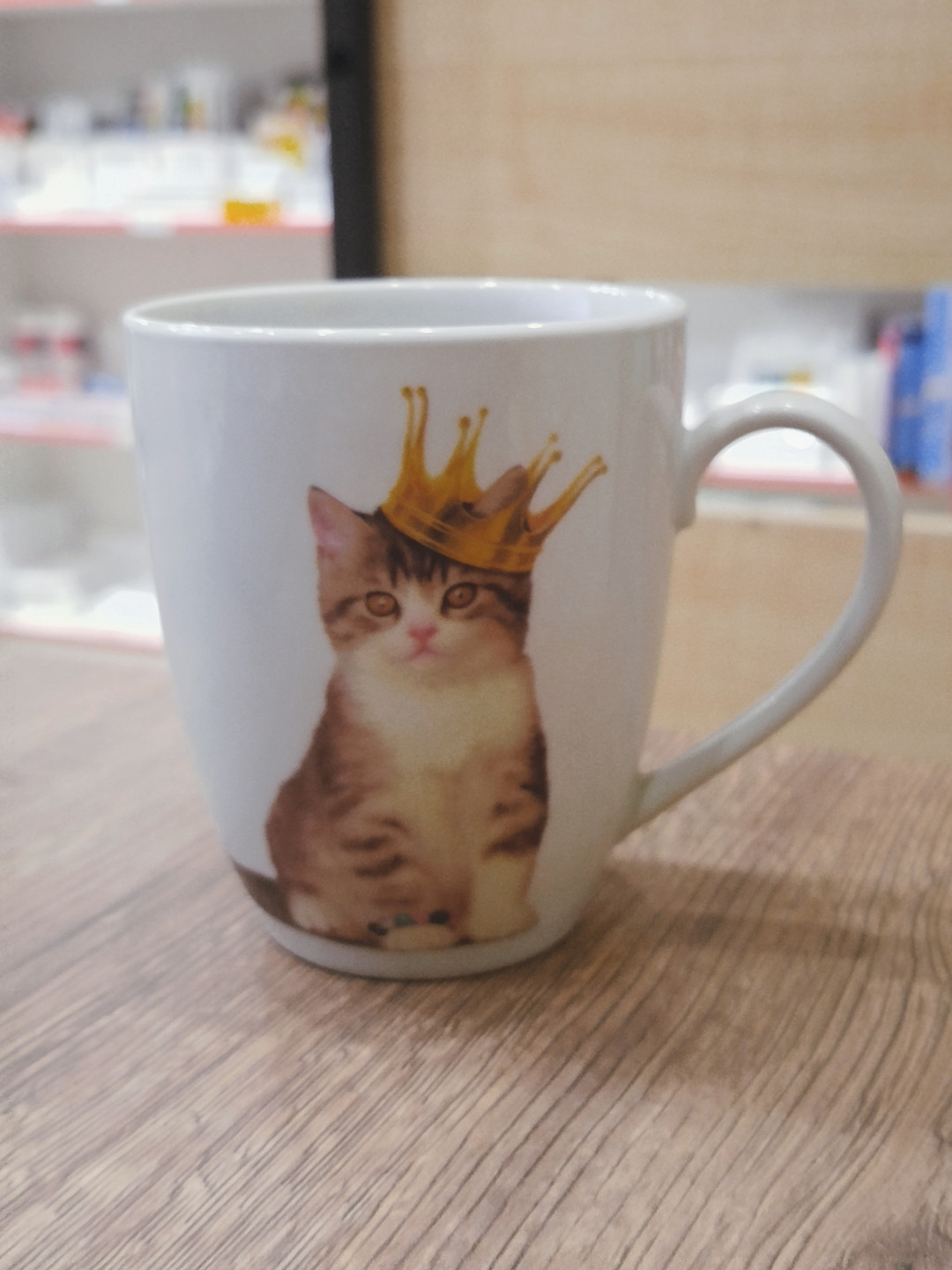 Чашка фарфор 250 мл Van Well, Wellco design, Германия, "Котик в короне"