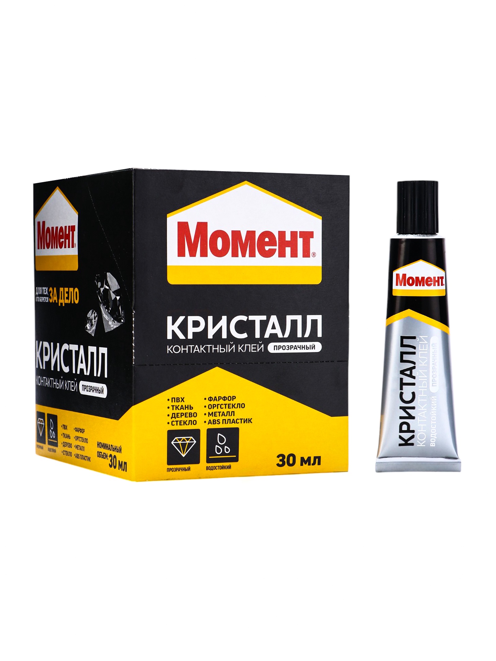 Клей универсальный «Момент. Кристалл», прозрачный, 30 мл