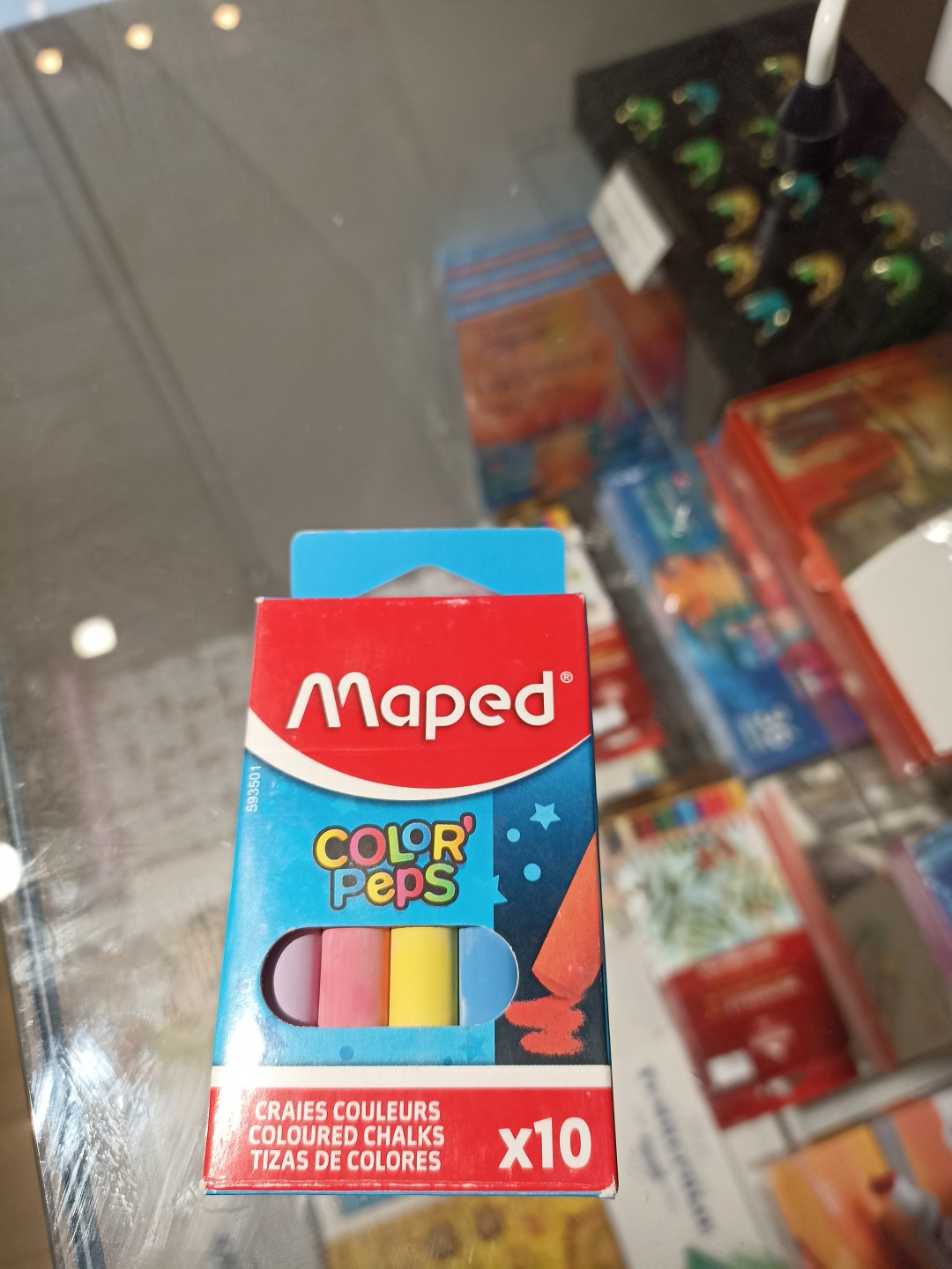 Мел цветной 10 цветов круглые Maped, Индонезия